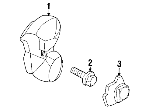 2002 Oldsmobile Aurora Horn Diagram for 15299672