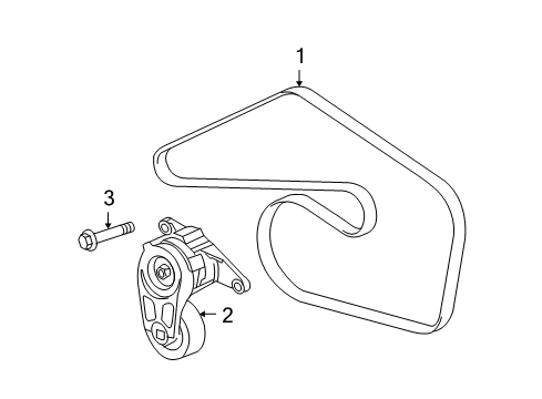 2015 Chevy Camaro Belts & Pulleys - Belts Diagram 2 - Thumbnail