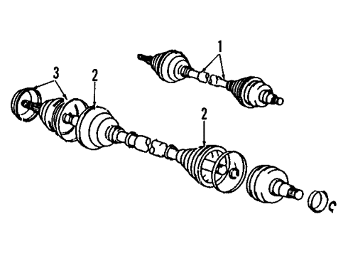 1999 Chevy Prizm Front Axle Diagram