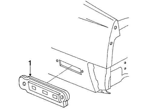 1985 Cadillac Cimarron Side Marker Lamp Diagram for 929337