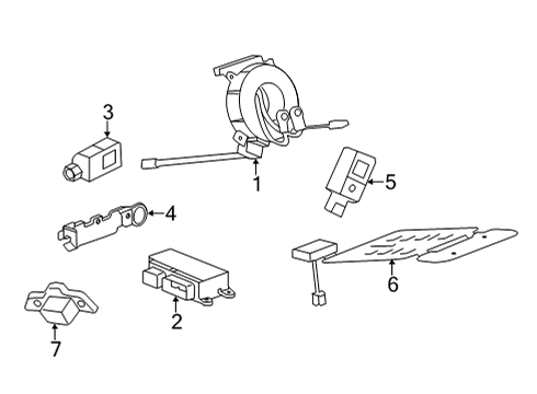 2025 Cadillac CT5 Clockspring Diagram for 86507598