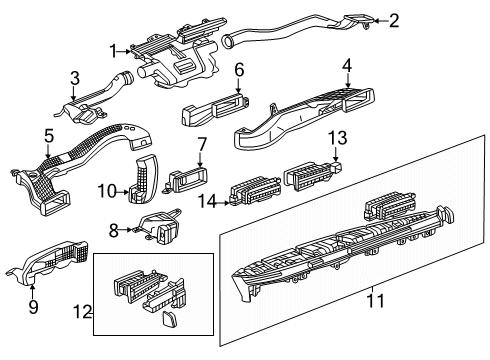 2025 Cadillac ESCALADE IQ Ducts Diagram 2 - Thumbnail
