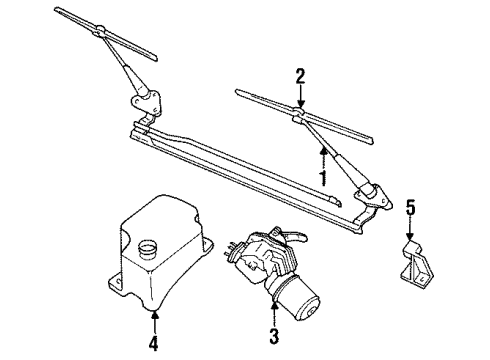 1984 Chevy El Camino Wiper & Washer Components Diagram