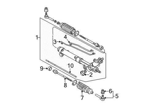 2007 Buick LaCrosse Gear Assembly Diagram for 88955444