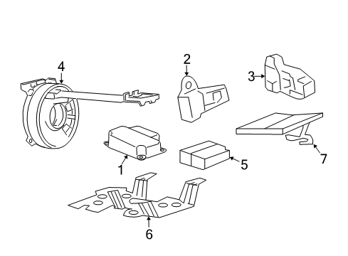 2013 Chevy Cruze Air Bag Components Diagram