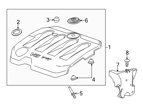 2016 Chevy Impala Engine Appearance Cover Diagram