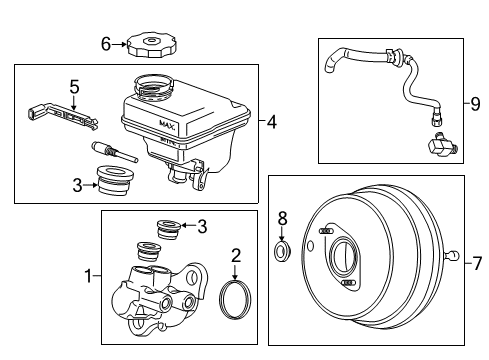 2019 Cadillac CT6 Reservoir Diagram for 23352393