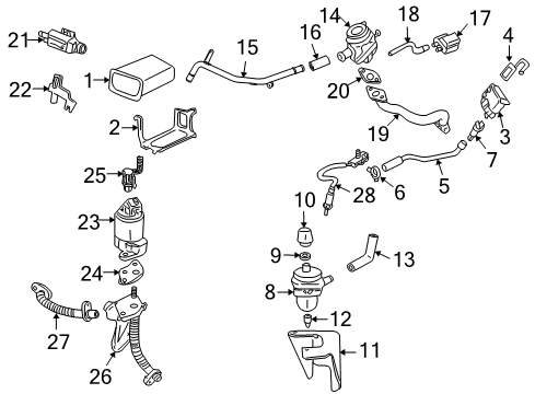 2001 Buick LeSabre Connector Pipe Diagram for 24505934