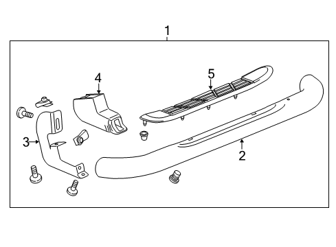 2016 Chevy Silverado 2500 HD Running Board Diagram 8 - Thumbnail