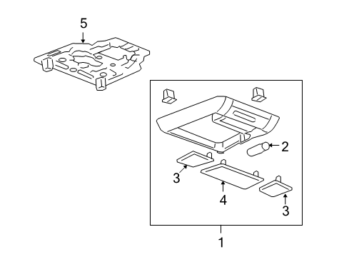 2011 Chevy Tahoe Overhead Console Diagram 7 - Thumbnail