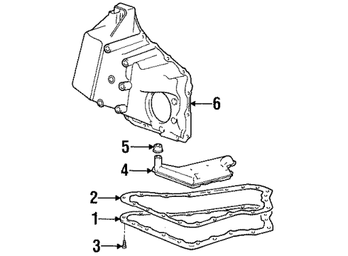 1999 Oldsmobile Intrigue Transaxle Parts Diagram