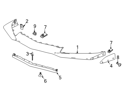 2023 Chevy Camaro Spoiler Diagram for 84335736