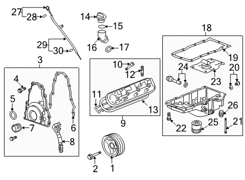 2009 Cadillac CTS Engine Parts Diagram