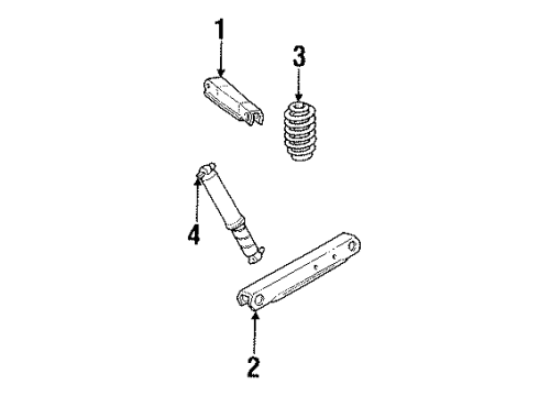 1990 Buick LeSabre Rear Suspension Components Diagram 4 - Thumbnail