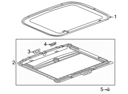 2017 GMC Acadia Sunroof Diagram