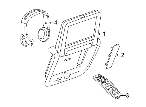 2014 Buick LaCrosse Display Unit Diagram for 90766359