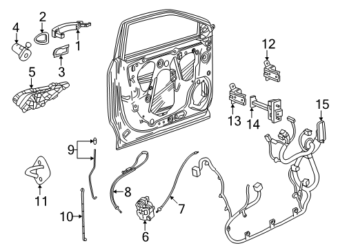 2025 Chevy Trax Front Door Diagram