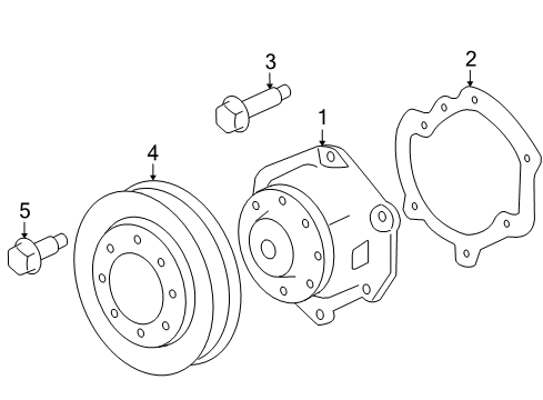 2010 Cadillac SRX Water Pump Diagram 2 - Thumbnail