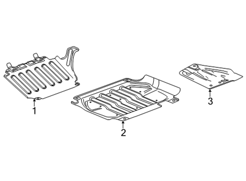 2024 Chevy Tahoe Splash Shields Diagram