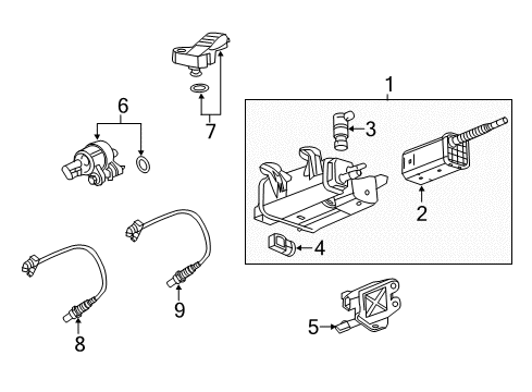 2011 Chevy Equinox Emission Components Diagram