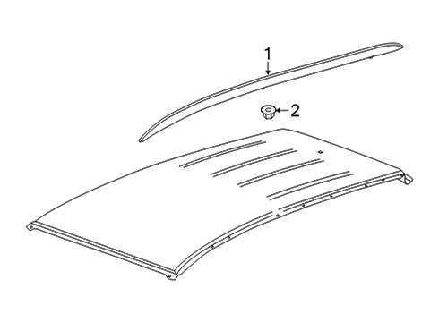 2023 Buick Encore GX Luggage Carrier Diagram