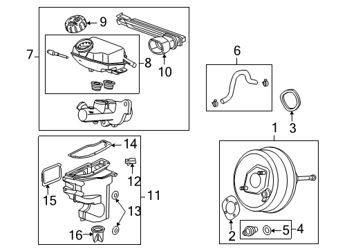 2007 Saturn Sky Vacuum Hose Diagram for 15247647