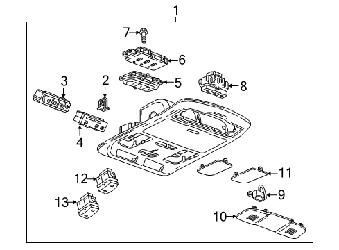 2020 Buick Envision Overhead Console Diagram