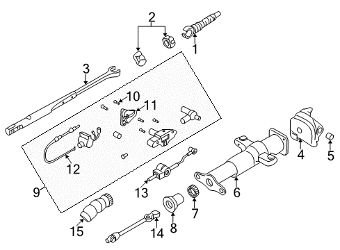 2002 GMC Savana 3500 Shaft & Internal Components Diagram