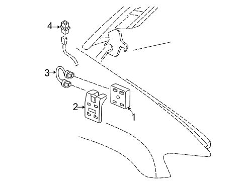 2002 Pontiac Montana Daytime Running Lamp Components Diagram