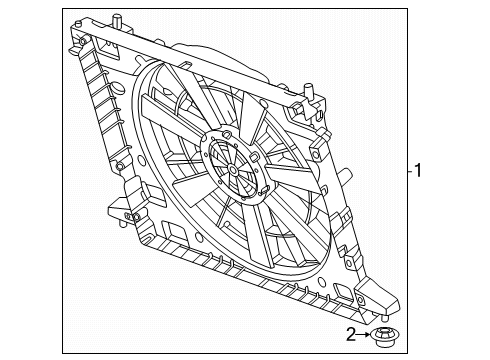 2025 Cadillac ESCALADE IQ Cooling Fan Diagram