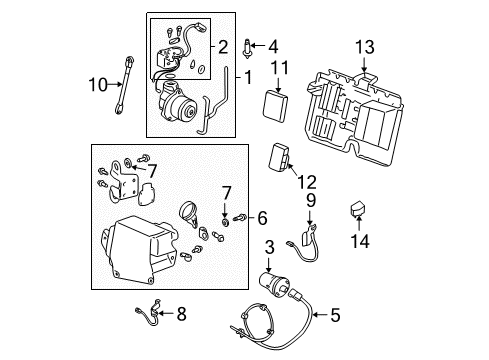 2003 Cadillac DeVille Compressor Assembly Diagram for 12494809