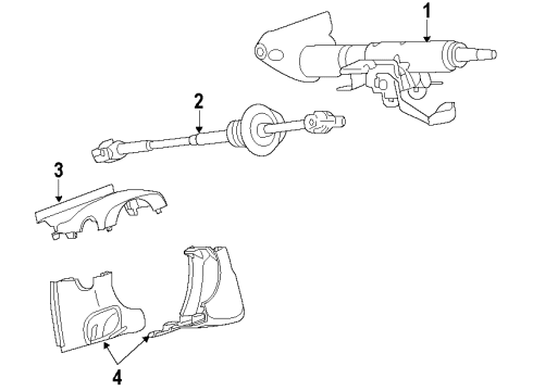 2007 Saturn Outlook Steering Column Diagram