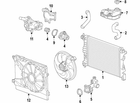 2017 Chevy Trax Cooling System Diagram