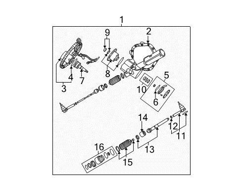 2002 Chevy Silverado 1500 Rear Steering Components Diagram