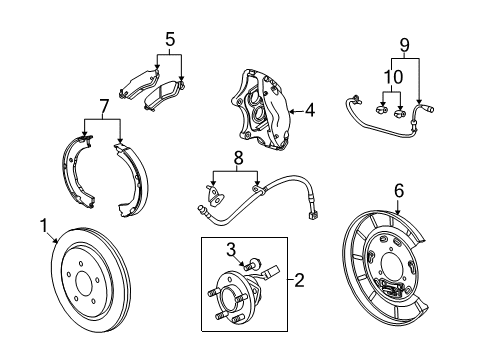2011 Chevy Camaro Brake Components Diagram 4 - Thumbnail