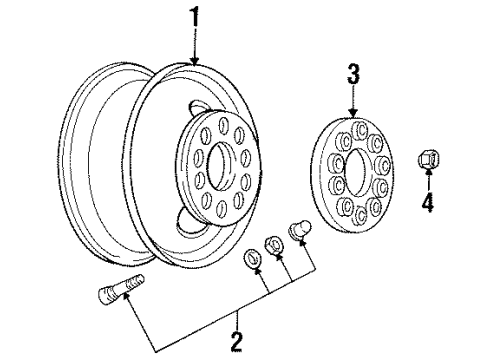 1991 Chevy C1500 Wheels Diagram 3 - Thumbnail