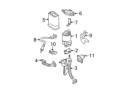 2002 Chevy Monte Carlo Emission Components Diagram 2 - Thumbnail