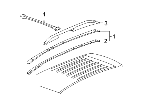 2007 Pontiac Torrent Luggage Carrier Diagram