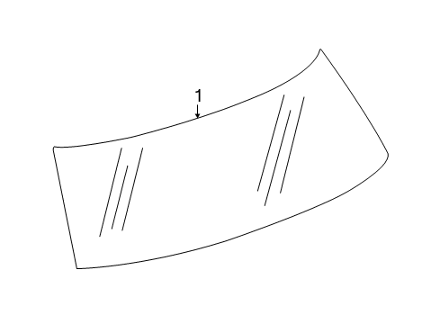2024 Chevy Traverse Limited Glass - Lift Gate Diagram