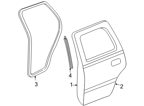 2005 Chevy Silverado 2500 HD Door & Components Diagram 3 - Thumbnail