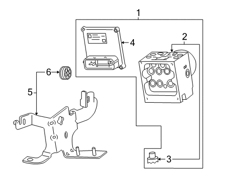 2006 Chevy Trailblazer ABS Components Diagram
