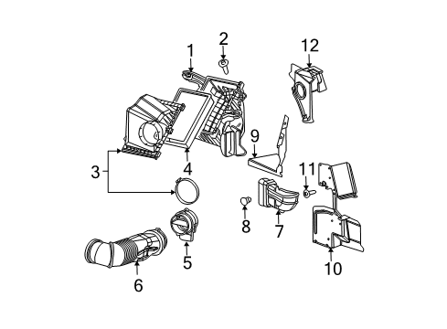 2005 Cadillac CTS Housing Diagram for 15293433