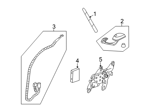 2007 Saturn Outlook Antenna & Radio Diagram