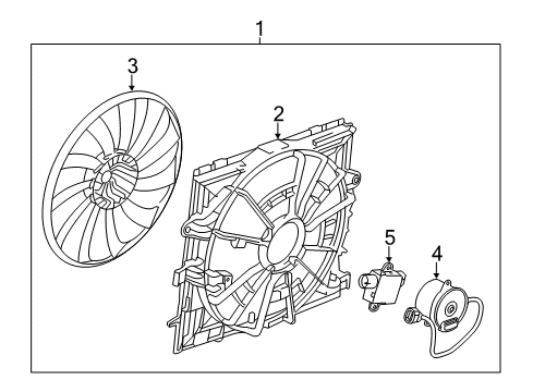 2014 Cadillac ATS Cooling Fan Diagram 2 - Thumbnail