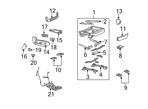 2012 Cadillac CTS Tracks & Components Diagram 6 - Thumbnail