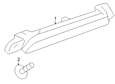 2016 GMC Terrain High Mount Lamp Diagram for 23214842