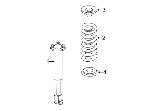 2011 Cadillac CTS Shocks & Components Diagram