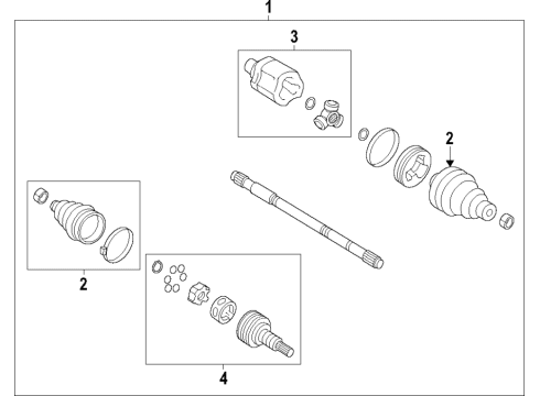 2024 Cadillac CT5 Front Axle Diagram
