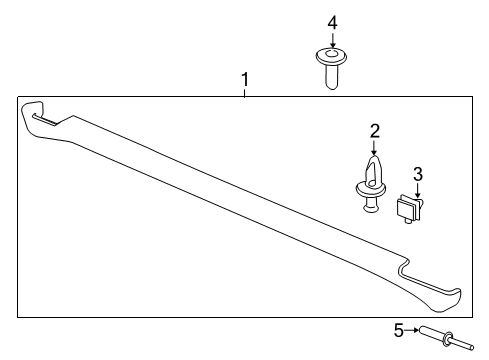 2006 Chevy Monte Carlo Exterior Trim - Pillars Diagram