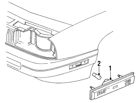 1993 Buick Regal Side Marker Lamps Diagram